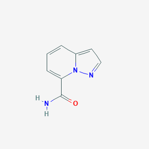 molecular formula C8H7N3O B1446949 吡唑并[1,5-a]吡啶-7-羧酰胺 CAS No. 1373223-82-5