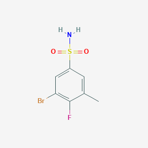 B1446952 3-Bromo-4-fluoro-5-methylbenzene-1-sulfonamide CAS No. 1803605-70-0