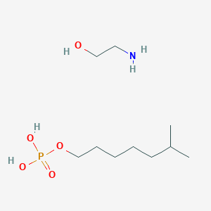 molecular formula C10H26NO5P B14469581 2-aminoethanol;6-methylheptyl dihydrogen phosphate CAS No. 68311-12-6