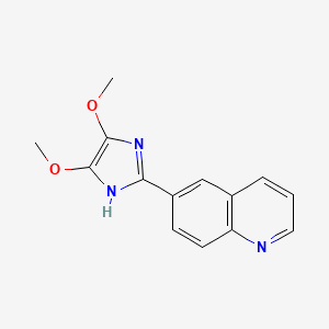 6-(4,5-Dimethoxy-1H-imidazol-2-yl)quinoline