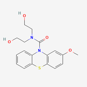 10H-Phenothiazine-10-carboxamide, N,N-bis(2-hydroxyethyl)-2-methoxy-