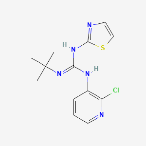 Guanidine, 1-tert-butyl-2-(2-chloro-3-pyridyl)-3-(2-thiazolyl)-