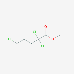 molecular formula C6H9Cl3O2 B14469731 Methyl 2,2,5-trichloropentanoate CAS No. 65997-77-5