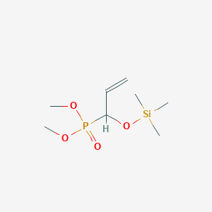 molecular formula C8H19O4PSi B14469761 Phosphonic acid, [1-[(trimethylsilyl)oxy]-2-propenyl]-, dimethyl ester CAS No. 65220-89-5