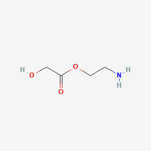 molecular formula C4H9NO3 B14469888 Acetic acid, hydroxy-, 2-aminoethyl ester CAS No. 67674-52-6