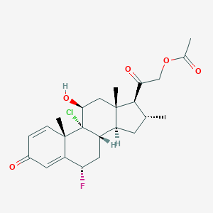 molecular formula C24H30ClFO5 B144699 氯可的松醋酸酯 CAS No. 4258-85-9