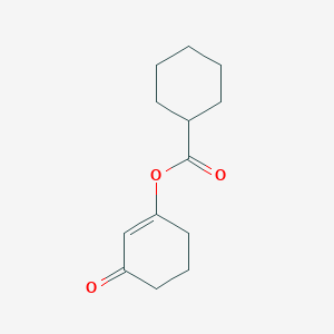 molecular formula C13H18O3 B14469902 (3-Oxocyclohexen-1-yl) cyclohexanecarboxylate CAS No. 66049-43-2