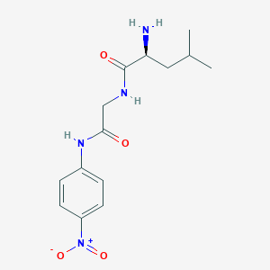 molecular formula C14H20N4O4 B14469934 L-Leucyl-N-(4-nitrophenyl)glycinamide CAS No. 71732-39-3