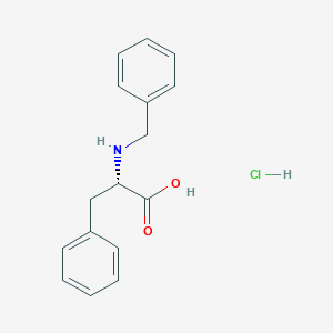 molecular formula C16H18ClNO2 B14470041 N-Benzyl-L-phenylalanine--hydrogen chloride (1/1) CAS No. 68319-47-1