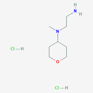 molecular formula C8H20Cl2N2O B1447005 N1-甲基-N1-(四氢-2H-吡喃-4-基)乙烷-1,2-二胺二盐酸盐 CAS No. 1803590-82-0