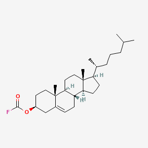 molecular formula C28H45FO2 B14470064 Cholest-5-en-3-yl carbonofluoridate CAS No. 65928-85-0