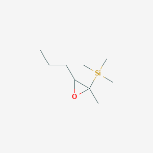 Trimethyl(2-methyl-3-propyloxiran-2-yl)silane