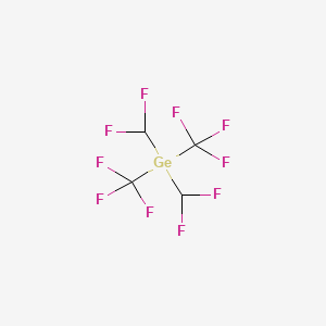 molecular formula C4H2F10Ge B14470100 Bis(difluoromethyl)[bis(trifluoromethyl)]germane CAS No. 65225-92-5