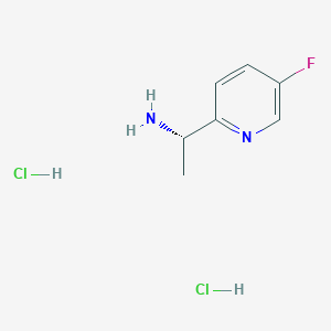 molecular formula C7H11Cl2FN2 B1447012 (S)-1-(5-Fluoropyridin-2-yl)ethanamine dihydrochloride CAS No. 1208893-73-5