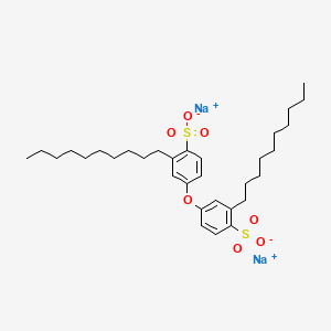 molecular formula C32H48Na2O7S2 B14470147 Disodium;2-decyl-4-(3-decyl-4-sulfonatophenoxy)benzenesulfonate CAS No. 69880-77-9