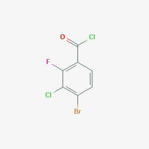 molecular formula C7H2BrCl2FO B1447016 4-Bromo-3-chloro-2-fluorobenzoyl chloride CAS No. 1424857-31-7