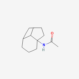 molecular formula C12H19NO B14470178 N-(Octahydro-4H-2,4-methanoinden-4-yl)acetamide CAS No. 65382-97-0