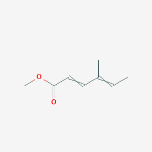 molecular formula C8H12O2 B14470200 Methyl 4-methylhexa-2,4-dienoate CAS No. 69804-81-5