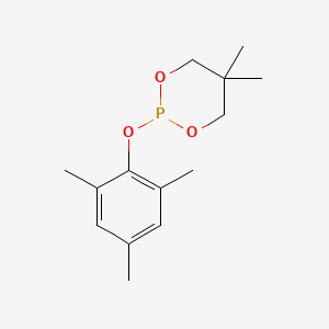 molecular formula C14H21O3P B14470208 1,3,2-Dioxaphosphorinane, 5,5-dimethyl-2-(2,4,6-trimethylphenoxy)- CAS No. 72018-04-3