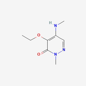 3(2H)-Pyridazinone, 4-ethoxy-2-methyl-5-methylamino-