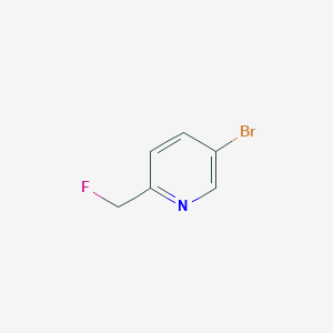 molecular formula C6H5BrFN B1447030 5-溴-2-(氟甲基)吡啶 CAS No. 1335050-09-3