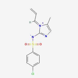 4-Chloro-N-(5-methyl-1-(1,2-propadienyl)-1H-imidazol-2-yl)benzenesulfonamide