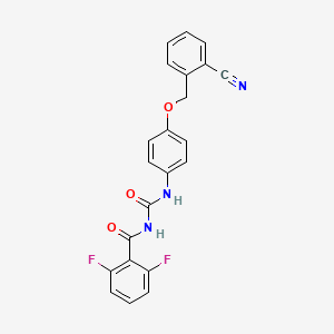 Benzamide, N-(((4-((2-cyanophenyl)methoxy)phenyl)amino)carbonyl)-2,6-difluoro-