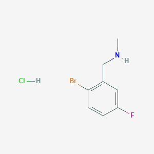 B1447032 [(2-Bromo-5-fluorophenyl)methyl](methyl)amine hydrochloride CAS No. 1645529-42-5