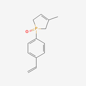 1-(4-Ethenylphenyl)-3-methyl-2,5-dihydro-1H-1lambda~5~-phosphol-1-one