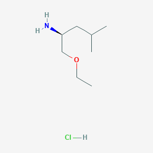 molecular formula C8H20ClNO B1447035 (S)-1-乙氧甲基-3-甲基丁胺盐酸盐 CAS No. 944146-29-6