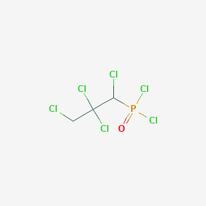 (1,2,2,3-Tetrachloropropyl)phosphonic dichloride