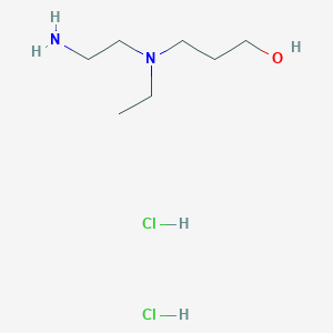 molecular formula C7H20Cl2N2O B1447037 3-[(2-氨基乙基)(乙基)氨基]丙醇二盐酸盐 CAS No. 1803603-44-2