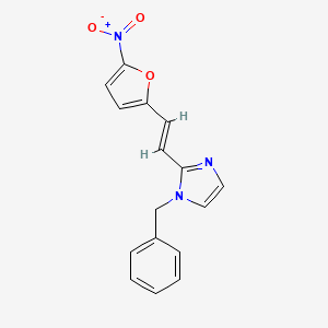 2-(2-(5-Nitro-2-furanyl)ethenyl)-1-phenylmethylimidazole