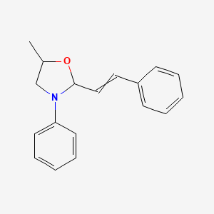 5-Methyl-3-phenyl-2-(2-phenylethenyl)-1,3-oxazolidine