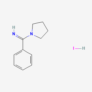 molecular formula C11H15IN2 B1447039 1-苯甲酰亚氨基吡咯烷氢碘酸盐 CAS No. 154142-61-7