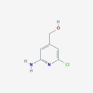molecular formula C6H7ClN2O B1447041 (2-氨基-6-氯吡啶-4-基)甲醇 CAS No. 1334294-36-8