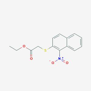 Ethyl [(1-nitronaphthalen-2-yl)sulfanyl]acetate