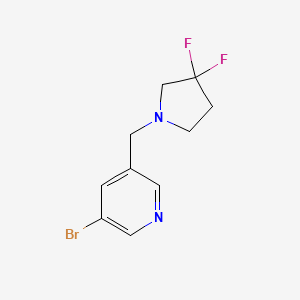 B1447045 3-Bromo-5-((3,3-difluoropyrrolidin-1-yl)methyl)pyridine CAS No. 1428065-38-6