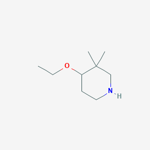 B1447071 4-Ethoxy-3,3-dimethylpiperidine CAS No. 1803604-57-0