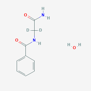molecular formula C9H12N2O3 B1447081 N-苯甲酰甘氨酸-2,2-D2 CAS No. 208928-78-3