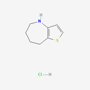 B1447083 4H,5H,6H,7H,8H-thieno[3,2-b]azepine hydrochloride CAS No. 1803591-40-3