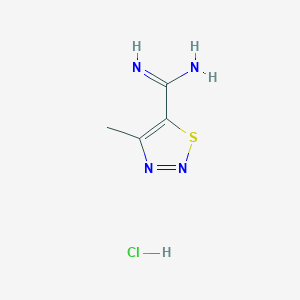 B1447097 4-Methyl-[1,2,3]thiadiazole-5-carboxamidine CAS No. 1355334-85-8