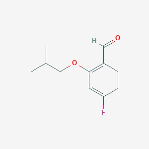 molecular formula C11H13FO2 B1447100 4-氟-2-异丁氧基苯甲醛 CAS No. 1378819-12-5