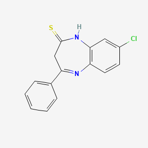 2H-1,5-Benzodiazepine-2-thione, 8-chloro-1,3-dihydro-4-phenyl-