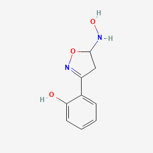 6-[5-(Hydroxyamino)-1,2-oxazolidin-3-ylidene]cyclohexa-2,4-dien-1-one