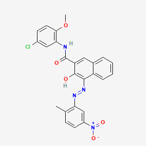 2-Naphthalenecarboxamide, N-(5-chloro-2-methoxyphenyl)-3-hydroxy-4-[(2-methyl-5-nitrophenyl)azo]-