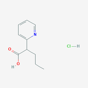 molecular formula C10H14ClNO2 B1447121 2-(Pyridin-2-yl)pentanoic acid hydrochloride CAS No. 1803589-17-4