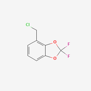 B1447136 4-(Chloromethyl)-2,2-difluoro-1,3-benzodioxole CAS No. 1435806-39-5