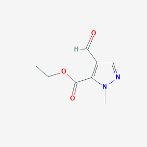 B1447138 4-Formyl-2-methyl-2H-pyrazole-3-carboxylic acid ethyl ester CAS No. 1350475-46-5