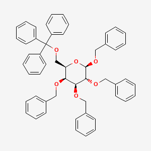 B1447140 1,2,3,4-Tetra-O-benzyl-6-O-trityl-b-D-galactopyranose CAS No. 39687-22-4